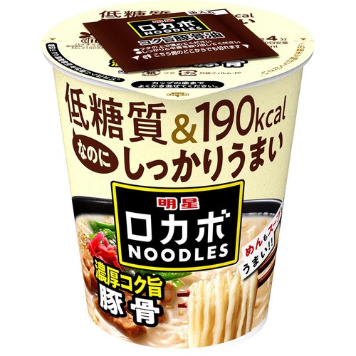 明星 ロカボNOODLES 濃厚コク旨豚骨 56g