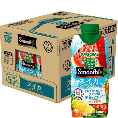 【早い者勝ち】72本　カゴメ　野菜生活　スムージー　スイカ　ソルティレモン カゴメ 野菜生活100Smoothieスイカ&ソルティレモンケース 1ケース
