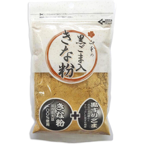 山本貢資商店 黒ごま入きな粉 100g