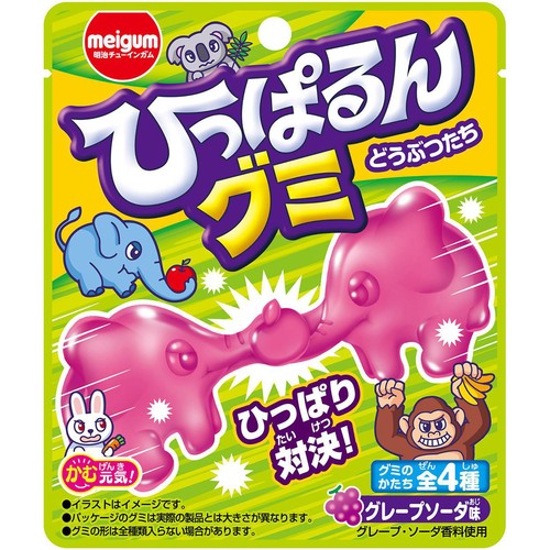 明治チューインガム ひっぱるんグミどうぶつたち 23g Green