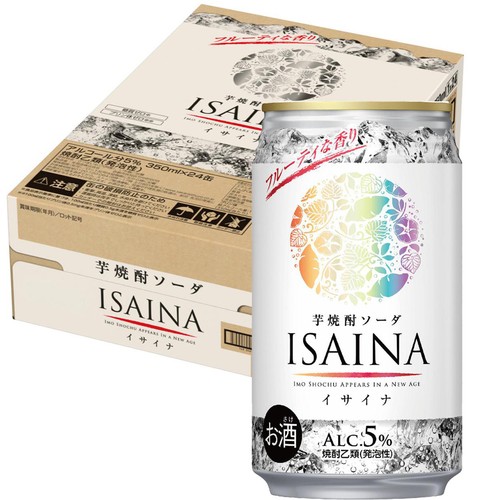 【5%】 宝 ISAINA芋焼酎ソーダ 1ケース 350ml x 24本
