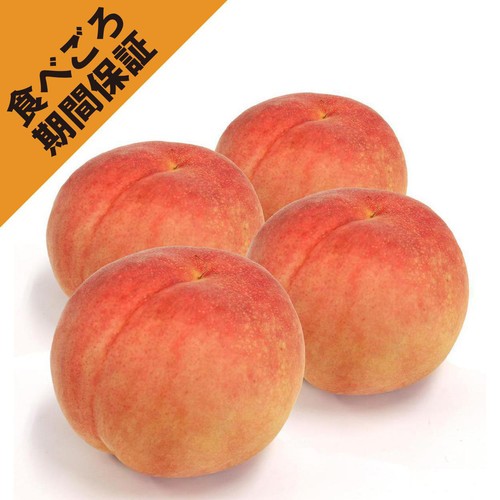 [食べごろ+] 山梨県産笛吹地区 保坂さんたちのおすすめもも 4個 840g