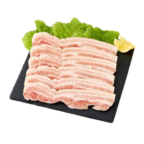 【冷凍】本格焼肉 皮つき豚バラ焼肉サムギョプサル用(オランダ産・8mmカット) 500g