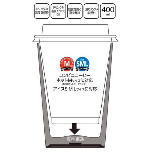 スケーター  コンビニコーヒータンブラーM 400ml ポケットモンスター STCV2