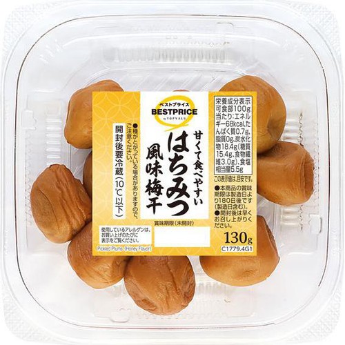 はちみつ風味梅干 130g トップバリュベストプライス