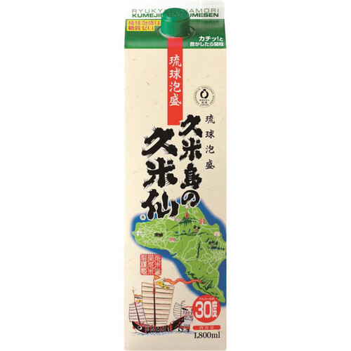 久米島の久米仙 30度 琉球泡盛 パック 1800ml Green Beans | グリーン