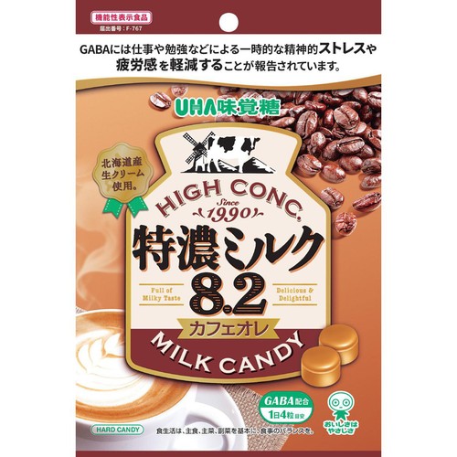 UHA味覚糖 特濃ミルク8.2 カフェオレ 93g