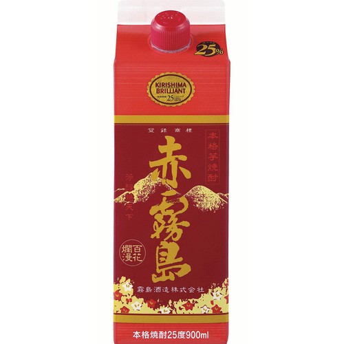 宮崎】 霧島酒造 25度 芋焼酎 赤霧島 スリムパック 900ml Green Beans