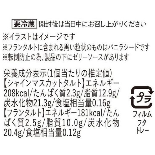 ドンレミー シャインマスカットタルト&フランタルト 2個入