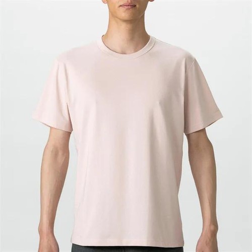 PEACE FIT(ピースフィット) SilkyFACT コットン半袖 クルーネックTシャツ 紳士 ピンク 2XL トップバリュ