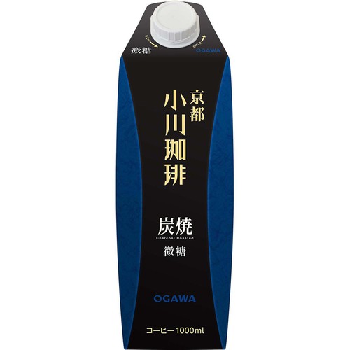 小川珈琲 炭焼珈琲 微糖 1000ml