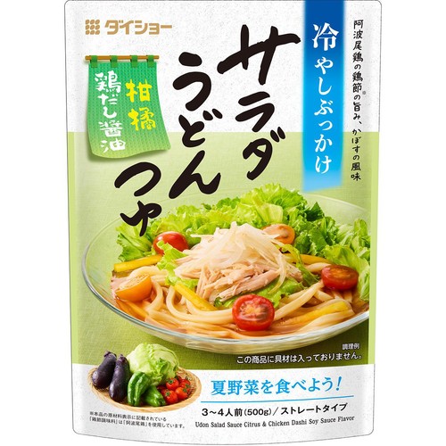 ダイショー サラダうどんつゆ 柑橘鶏だし醤油 3～4人前 500g Green