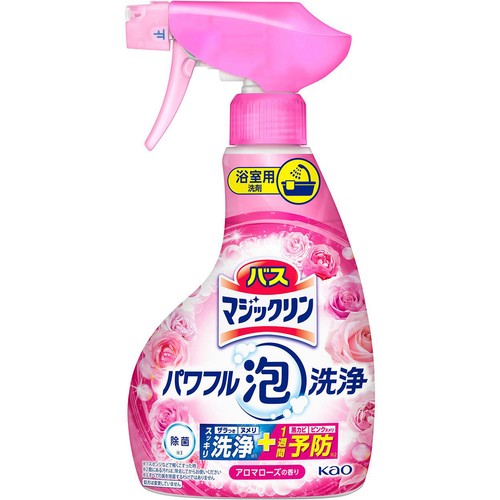 花王 バスマジックリン パワフル泡洗浄 アロマローズの香り 本体 350ml