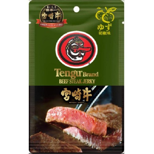 テング ビーフステーキジャーキー 宮崎牛 柚子胡椒味 25g