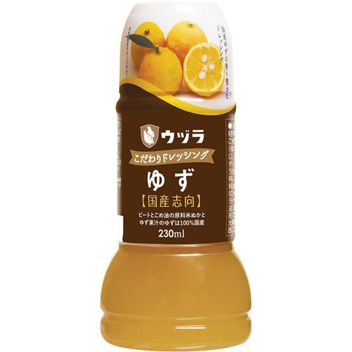 ウヅラ こだわりドレッシングゆず 230ml