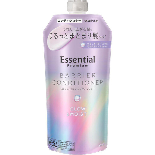 花王 エッセンシャル プレミアム うるおいバリアコンディショナー グロウ&モイスト つめかえ用 340ml