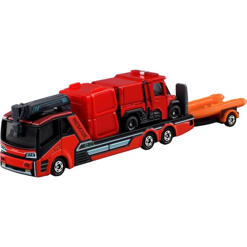 タカラトミー トミカ No.132 モリタ 小型オフロード消防車 レッドレディバグ&搬送車 箱 3歳以上