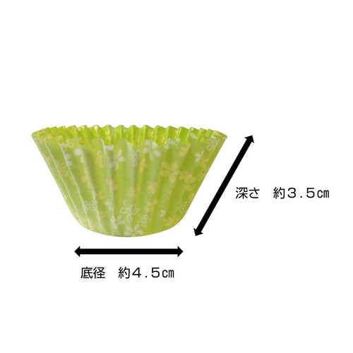 ヒロカ産業  抗菌小花おかずカップ 深形8号 54枚入り