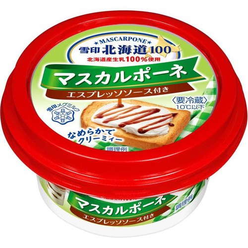 雪印メグミルク 雪印北海道100 マスカルポーネ 100g + 14g