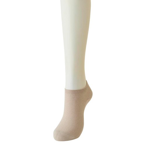PEACE FIT(ピースフィット) COOL 吸汗速乾 ワッフルスニーカー 婦人 ベージュ 21-23cm トップバリュ