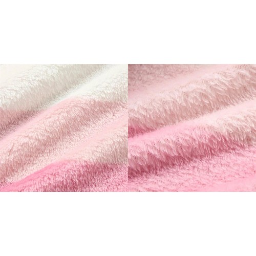 PEACE FIT(ピースフィット)WARM フリース長袖ルームウェア ボーダー 女の子 ピンク 120cm トップバリュ