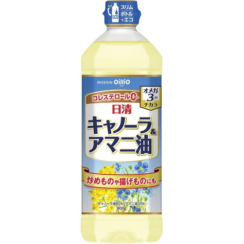 日清オイリオ 日清キャノーラ&アマニ油 800g