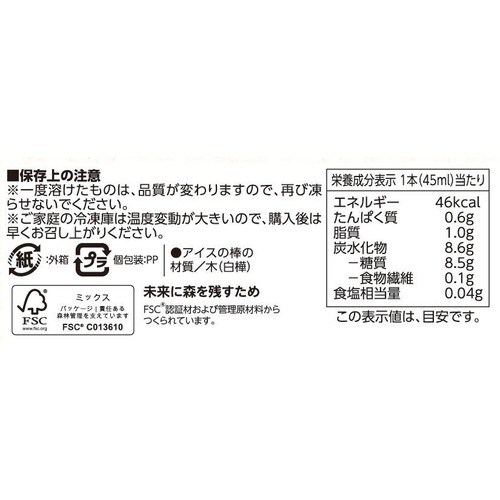 メロンソーダアイスバー 45ml x 6本入 トップバリュベストプライス
