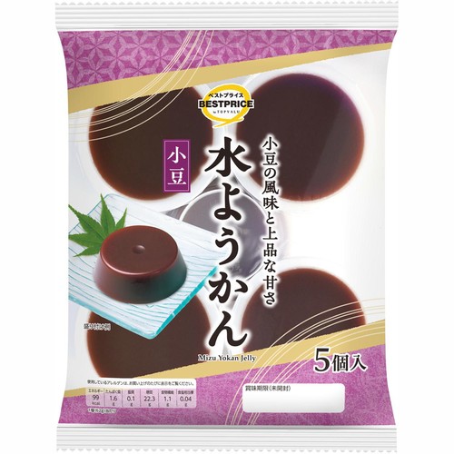 水ようかん 小豆 5個 トップバリュベストプライス