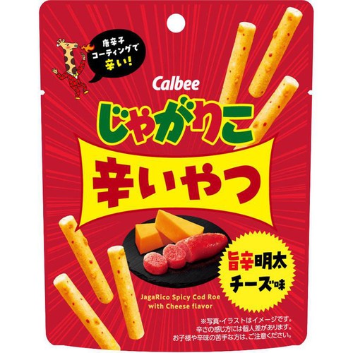 カルビー じゃがりこ辛いやつ旨辛明太チーズ味 38g Green Beans