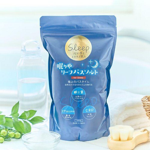しむら 眠りやリーフバスソルト for Sleep 1000g Green Beans