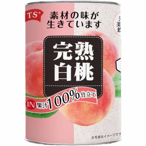 三洋通商 果汁100%仕立て 完熟白桃4号缶 425g Green Beans | グリーン