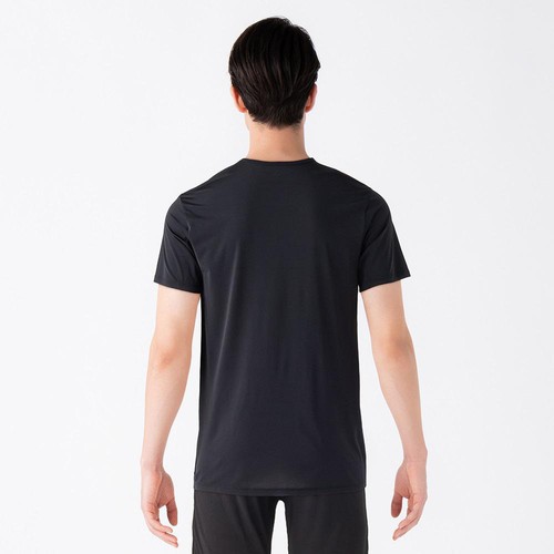 PEACE FIT(ピースフィット) COOL 接触冷感半袖クルーネックシャツ 紳士 クロ L トップバリュ