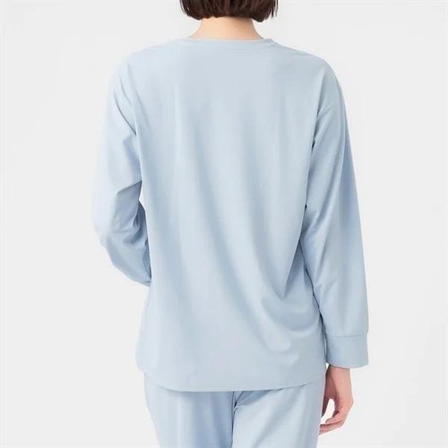 EXセリアント ウェア ルームウエア（ルーム長袖Tシャツ） 婦人 ライトブルー L トップバリュ