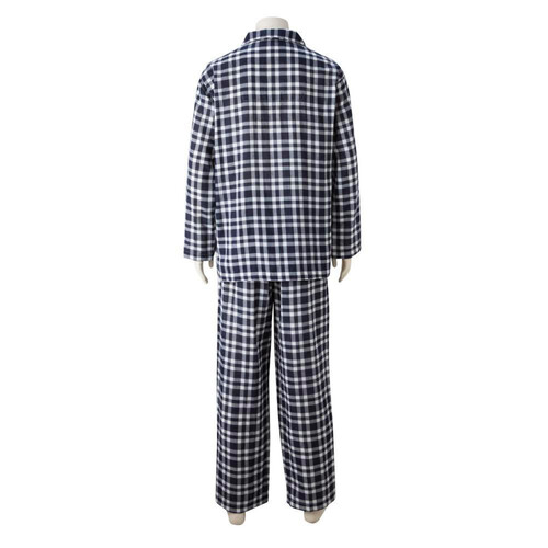 紳士 コットン100%二重ガーゼ柄シャツパジャマ Mコイアオ トップ
