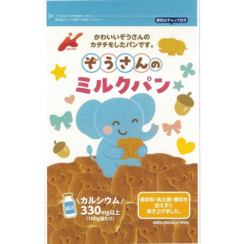 カネ増製菓 ぞうさんのミルクパン 88g