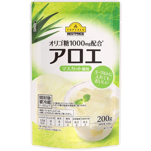 オリゴ糖1000mg配合アロエマスカット風味 200g トップバリュベストプライス