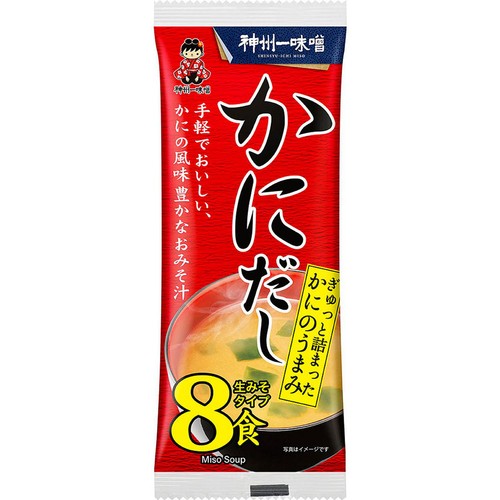 神州一味噌 即席生みそ汁かにだし 16g x 8食入(128g) Green Beans