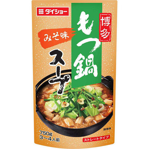 ダイショー 博多もつ鍋スープ みそ味 750g