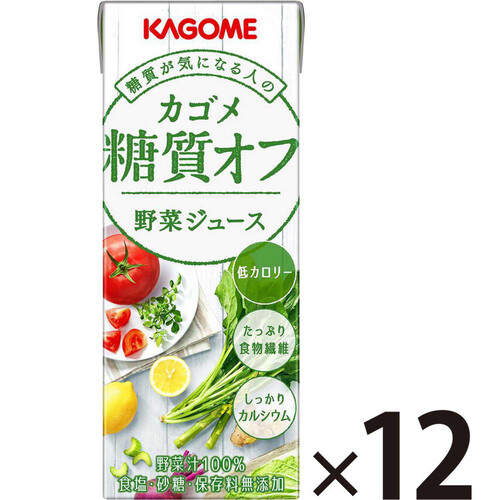 カゴメ 糖質オフ野菜ジュース 1ケース 200ml x 12本 Green Beans カゴメ 糖質オフ野菜ジュース 1ケース 200ml x 12本 Green Beans
