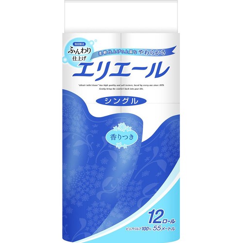 大王製紙 エリエール トイレットペーパー 12ロール 55m シングル