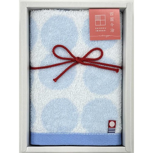 林 今治華音ハンドタオル1枚入 約34 x 35cm ドット Green Beans