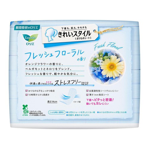 花王 ロリエ きれいスタイル フレッシュフローラルの香り 72個