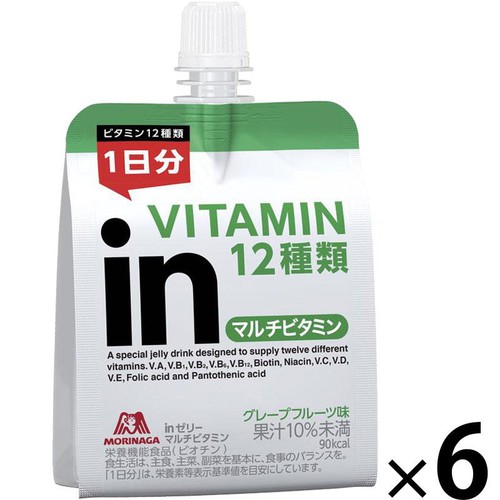 森永製菓 inゼリー マルチビタミン 6個入