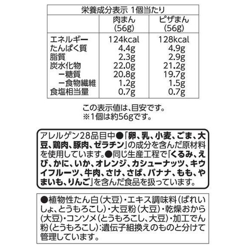 ふんわり肉まんピザまん 2種 x 2個 トップバリュベストプライス