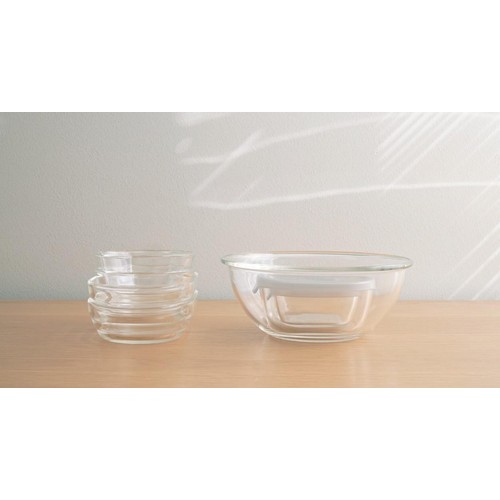 HARIO おうちクッキングセット 耐熱ガラス7点セット Green Beans