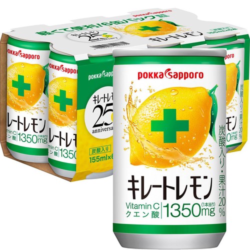 ポッカサッポロ キレートレモン 155ml x 6缶