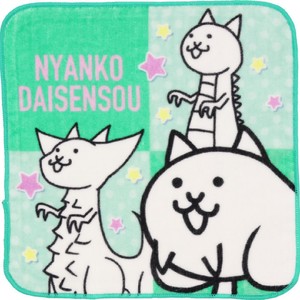 にゃんこ大戦争 ミニタオル ネコトカゲ Green Beans | グリーン