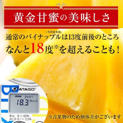 フィリピン産スミフル 甘熟王ゴールドプレミアムパイン 大玉 1.5kg 1個