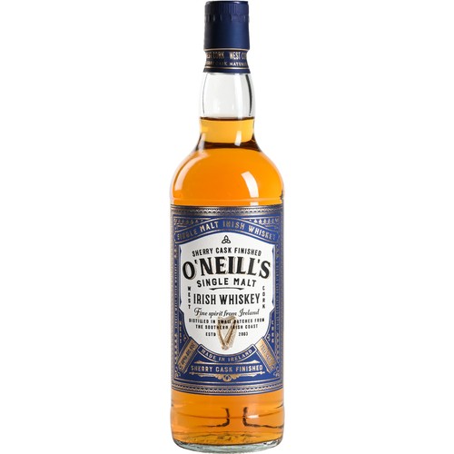 【40%/アイルランド産】 オニールズ シングルモルト シェリーカスク フィニッシュ 700ml