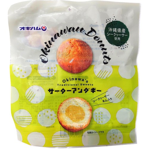 オキハム サーターアンダギーシークヮーサーあん入り 4個